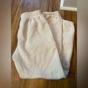 Athleta Girl Ivory Joggers